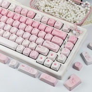 【EN/TH/ZHUYIN/Korean】MAIMOOO Pink Cat Keycap MOA/Cherry Profile 120 Keys PBT Dye Sublimation Aula F7