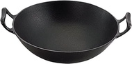 Ikenaga Ironwork Nambu Ironware Wok, 13.0 inches (33 cm), Made in Japan, Frying Pan