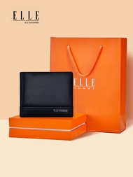 ELLE HOMME | กระเป๋าสตางค์หนังแท้สำหรับผู้ชาย
