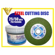 VERYWELD CY2  (25 PC/50 PC) Stainless Steel Green Cutting Disc Mata Potong 107 x 1.2 x 16mm