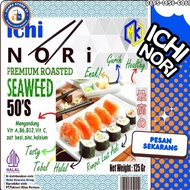 SUSHI NORI 50 SHEETS YAKI SUSHI (HALAL) YAKINORI/ NORI GIMBAP/ - TOKINORI (PK)