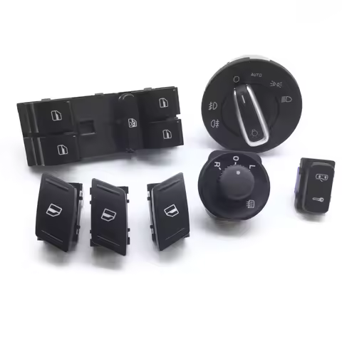 for Skoda Octavia MK2 Yeti HeadLight Window Mirror Control Switch Button 1Z0962125A 1Z0959858B 1Z095