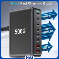 Taffware Charger USB Docking Station 8 Port Type C PD QC GaN3 500W - XSW-500W
