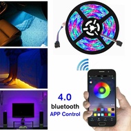 5050 RGB Flexible Lights For TV Decoration Strip Light Backlight music bluetooth remote APP Control 