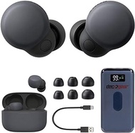 Sony WFLS900N/B LinkBuds S Truly Wireless Noise Canceling Earbuds (Black) Bundle with Bundle with Deco Gear Portable Charger, E1SNWFLS900NB