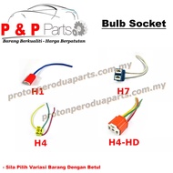 HOLDER / SOCKET Bulb Soket Lampu Mentol For H1 H3 H4 H7
