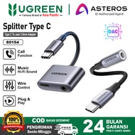 UGREEN Splitter Type C To Jack 3.5mm DAC Charging & Audio Call Open MIC