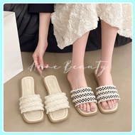 [Xiaoxiangfeng Bohemian Woven Slippers Flip-Flops]☆Taiwan Shipment☆Slippers Casual Slippers Woven Sl