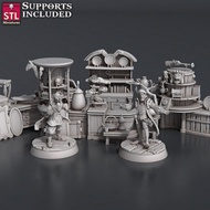 Antique Shop : Collection : Miniature Resin Game Board Model Made To Order DnD Tabletop