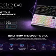 TECWARE SPECTRE EVO 75 / EVO 96 TRI-MODE MECHANICAL KEYBOARD / 400H / TACTILE & Linear / LCD DISPLAY