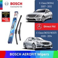 Bosch AEROFIT Wiper Mercedes for C-Class W204 &amp; E-Class W212 W207 (set of 2 wipers)