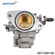 66T-14301-02 66T-14301 Carburetor Carb Assy For Yamaha Outboard Motor 2 Stroke 40HP 40X E40X 40XMH 6