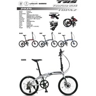 TRS Topaz Folding bike 20"(451)Aluminum Frame Shimano 8speed new colour