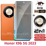 For Honor X9b 5G 2023 Private Tempered Glass Anti-Spy Full Cover Screen Protector Anti Peek Privacy 