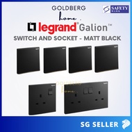 [SG Seller] Legrand Galion Switch and Socket - Matt Black | Goldberg Home