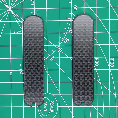 Custom Made Carbon Fiber Handle Scales for 74mm Victorinox Swiss Army Knife