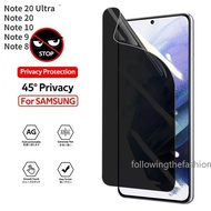 Privacy Screen Protector For Privacy Screen Protector For Samsung Galaxy Note 20 S20 Ultra 10 Plus Note20 5G Note10 Note9 Note8 9 8 4G 5G Hydrogel Anti Peeping Film