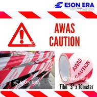 [Film] Warning Awas Tape Caution Barricade Tape 70meter 72mm