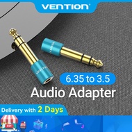 Vention 6.35mm to 3.5mm Audio Adapter, 1/4 inch Male to 1/8 inch Female TRS Stereo Jack Converter fo