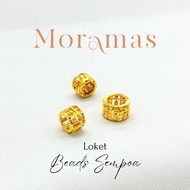 Moramas ABACUS Bead Pendant 916 Gold/ Loket Bead SEMPOA Emas 916/ 算盘串珠916金