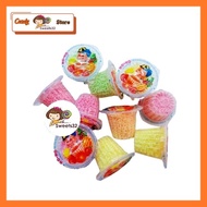 [10pcs] Hoho Powder Ho-Ho Mini Cup Powder Candy 童年零食水果粉