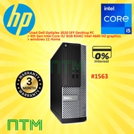 #1563 Used PC Dell OptiPlex Desktop Computer Intel Core i5 i5-4590 3.30 GHz Small Form Factor Comput