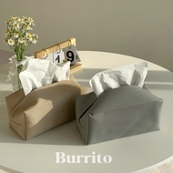 Burrito.arrival The Next Day|Easy Install Light Luxury Leather Line Noodle Box|Tissue Box Tissue Cov