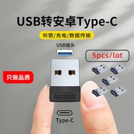 UC-167-BK USB2.0 Type-C Female To USB A Male Adapter USB A To USB C Adapter 1 Set 5 Pcs