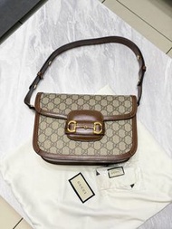 老花 Logo GUCCI 1955 馬鞍包 小號 男女同款