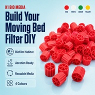 Moving Bed Filter DIY K1 Bio Media Penapis Kolam Ikan Akuarium Pond Bacteria House MBBR 鱼池过滤