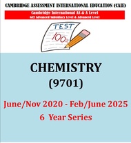 A Level CHEMISTRY 9701 Past papers ( 2020 June/Nov - 2025 Feb/June )(AS & A2 )