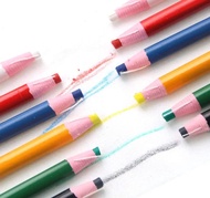 12PCS Colorful Sewing Tailors Chalk Pencils Cut-free Chalk Fabric Marker Pen for Patchwork DIY Cloth