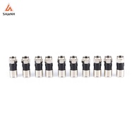 10 pcs RG6 F Typepression 2.7cm high quality Snap Seal Plug Connector
