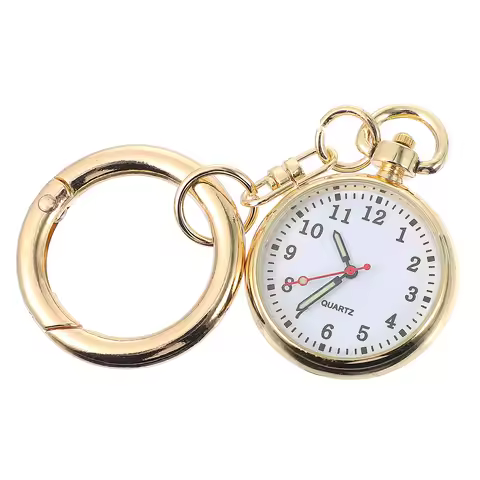 Watch Small Pocket Keychain Clock Simple Nurse Hanging Fob Nursing Mini for Women