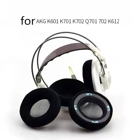 Replacement Velour / Mesh Fabric Ear Pads Suitable for AKG K701 K702 Q701 Q702 K601 k612 k712pro Hea