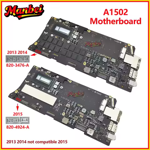 Laptop A1502 Motherboard 820-3476-A 820-4924-A For Macbook Pro 13" Retina A1502 Logic Board i5 i7 8G