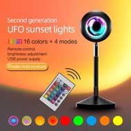 UFO SunSet Light RGB with Remote Control Sunset RGB Night Light/