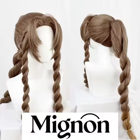 Alice Cosplay Wig FF7 Remake Final Fantasy VII Aerith Gainsborough