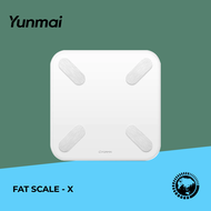 Yunmai Smart Body Fat Scale X [Global Edition, 13 Data Analyse, BMI, Visceral Fat, USB Charge]
