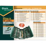 SATA Cantilever Mechanic Tool Chest Set 70pcs Includes 95104A-70-6 (6PT) 95104A-70 (12PT)