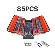 85PCS Full Set Metal Tool Box Set Heavy Duty Tool Box Tools Box Kotak Spanar Box Ratchet Set Spanar 