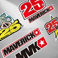 MotoGP rider MVK 25 Maverick motorcycle modified sticker helmet reflective decal 23 salehot