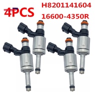 4Pcs Fuel Injectors 4350R0060 For Renault Clio Megane Dacia Duster Lodgy 1.2 TCe H8201141604 16600-4