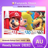 【AUS澳洲】 Nintendo Switch eShop Prepaid Gift Card Credit （AUS）Australia 15/30/45/60/75/90/135 AUD Onli