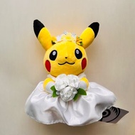 [全新有牌 結婚 公仔 禮物] Pokemon Pocket Monster Pikachu Plush Wedding Dress by Pokemon Centre 寵物小精靈 精靈寶可夢 比卡超