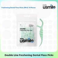 usmile | Portable Mint Ultra-fine Dual-use Dental Floss Picks