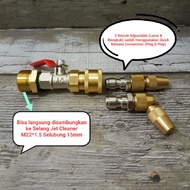 DualJet Basic Series M22 Connection, can be connected directly to Jet Cleaner Hose M22*1.5 15mm Sock