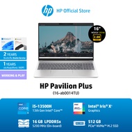 HP Pavilion Plus - 16-ab0014TU - Core i5-13500H - 16GB LPDDR5X on-board - 512GB PCIe 4x4 - Intel Iris Xe - SW MS OFC21HS THAI EM DA - Windows 11 Home PLS SL - Natural Silver - 5MP IR TNR