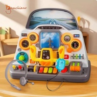 gamchiano Airplane Cockpit Toy Pretend Play Flight Simulator Toy Cockpit Dashboard Panel Kit Realist