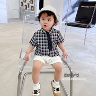 [Fan Exclusive Welfare 25 Yuan] Baby Boy Denim Shorts Summer Baby Denim Knit Pants Kids Boys